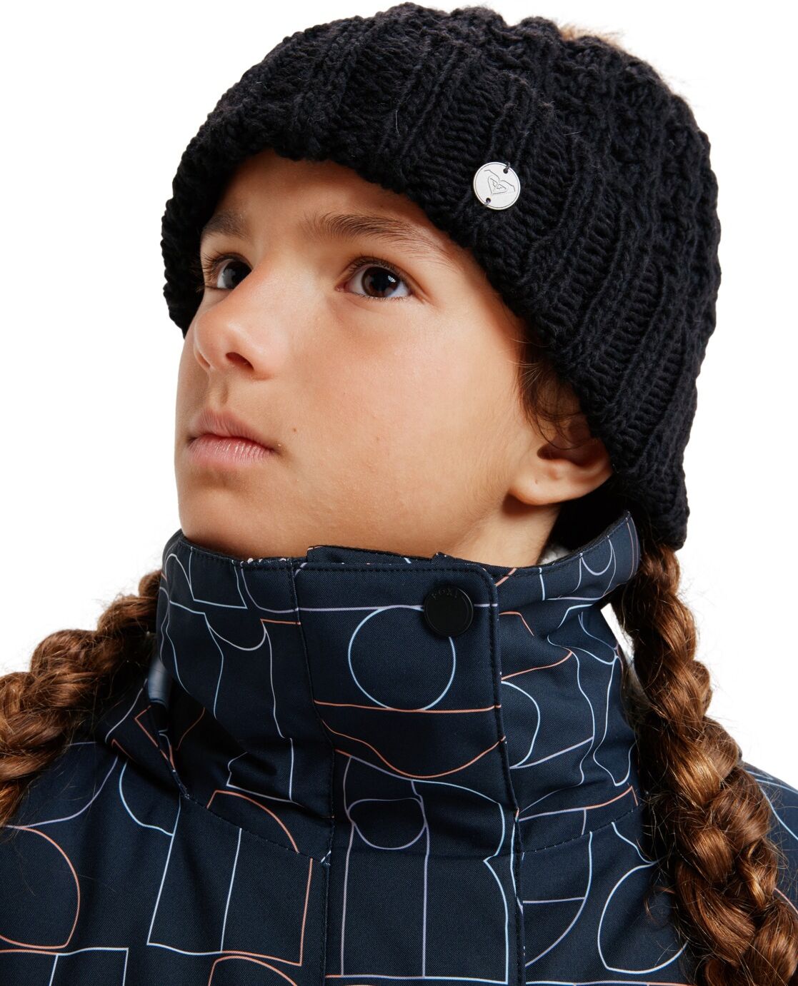 Snowboardjacke ROXY "Roxy Jetty 10K", Kinder, Gr. 14, schwarz (schwarz bobby line), Obermaterial: 55% Polyester, 45% Polyester., Jacken Snowboardjacke