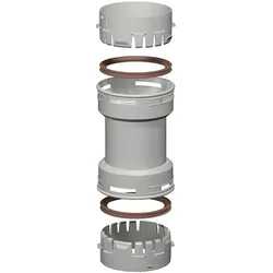 Bertrams Polyline EW Flexkupplung 40FK60 DN 60, zur Verbindung von Flexrohren