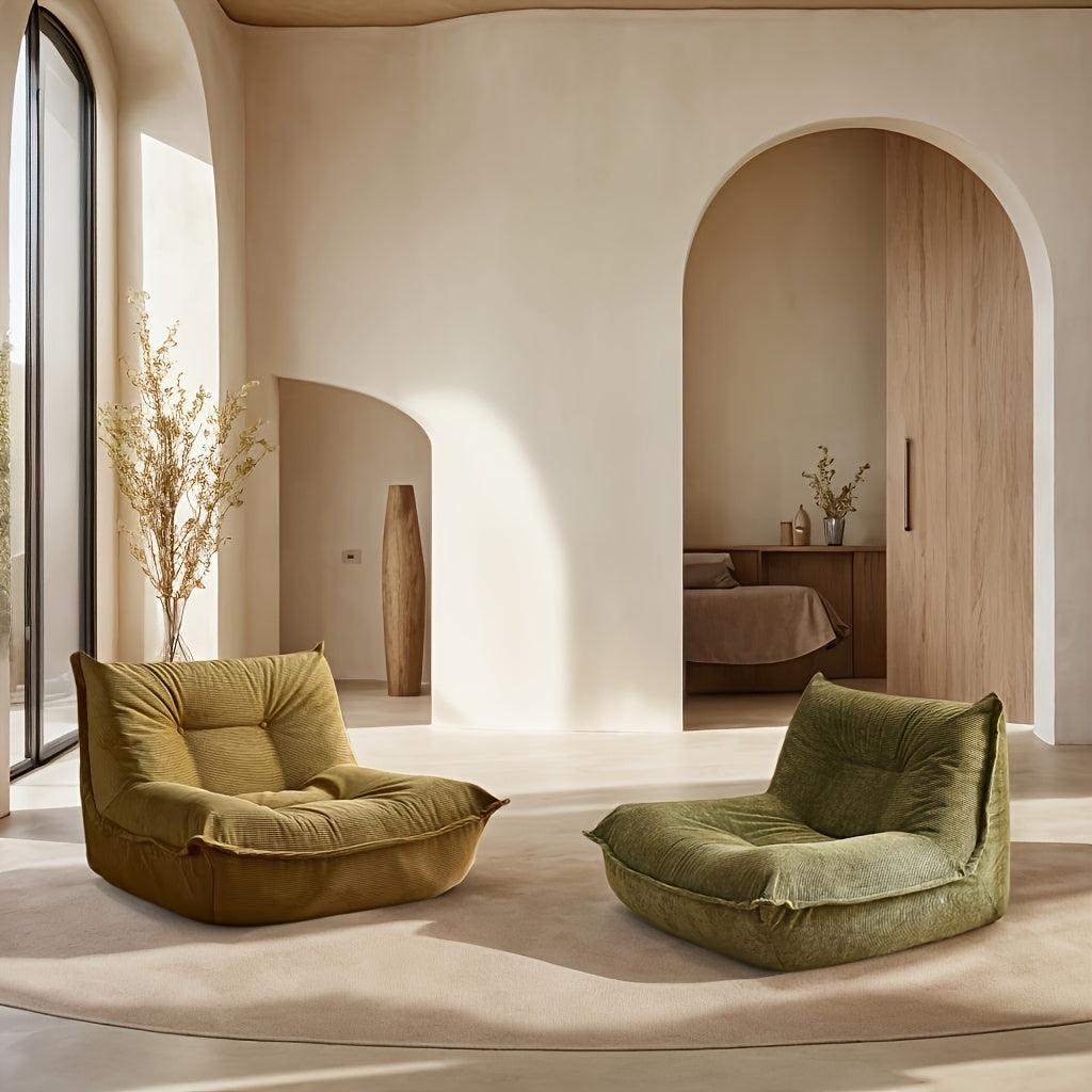 Polsterbank - Sitzbank - Relaxbank - Bankgarnitur - Loungesofa - Grau-Weiß - Ergonomischer Memory-Schaum