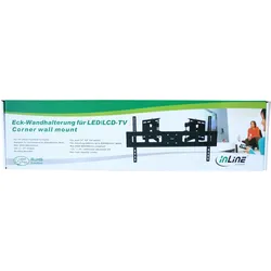 InLine® 23144A Eck-Wandhalterung, für LED/LCD/Plasma, 94-160cm (37-63"), bis 60kg