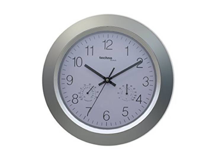 Technoline WT 7940 Wanduhr Glas, silver, 34 x 4 x 34 cm