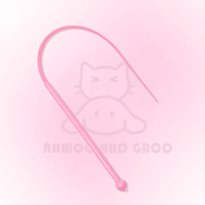 Inspire Curations WiggleTail Interactive Cat Teaser Wand With Bell pink