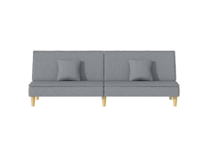 Gris SOFA Convertible - Moderne - Canapé-lit - à gris clair tissu C596
