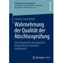 Wahrnehmung der Qualität der Abschlussprüfung, Fachbücher von Johanna Souad Qandil