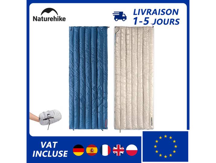 Sac de couchage Naturehike pour le camping, en duvet de canard, ultraléger, imperméable, pliable, portable, CW280 CWM400 CW29 , sacs de couchage pour la randonnée en plein air