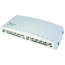Telegärtner Mini Distributor MPD12-H K Cat.6A, Server Zubehör, Grau