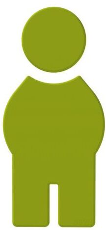 Hewi 801 Symbol Mann 801.91.01074 apfelgrün, selbstklebend