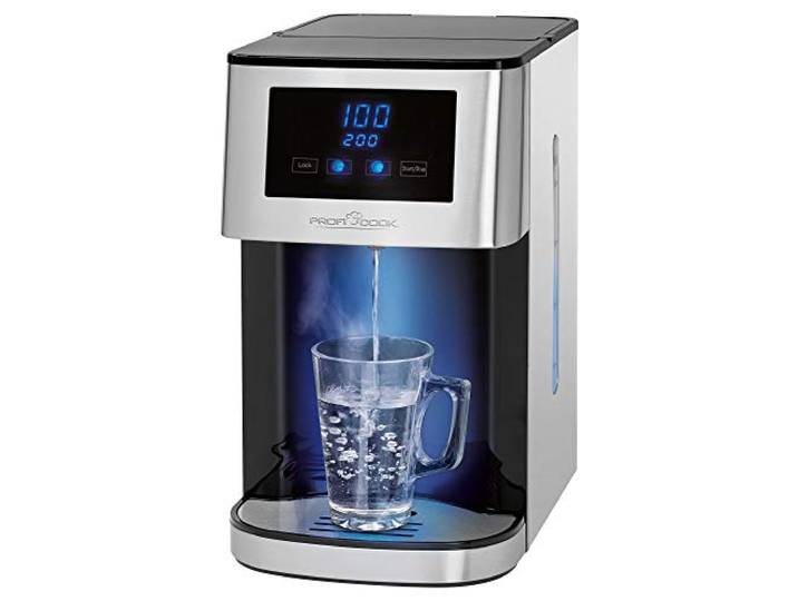 ProfiCook® Heißwasserspender heißes Wasser in 3 Sekunden Wasserkocher kochendes Wasser auf Knopfdruck Edelstahlgehäuse LED-Display mit Sensor Touch-Bedienung 2600 Watt PC-HWS 1145