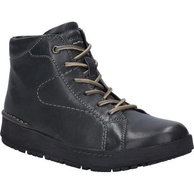 Stiefelette JOSEF SEIBEL "Anna 03, granit", Damen, Gr. 37, grau (granit), Obermaterial: 100% Rindsleder Leather cow., Schuhe Stiefelette