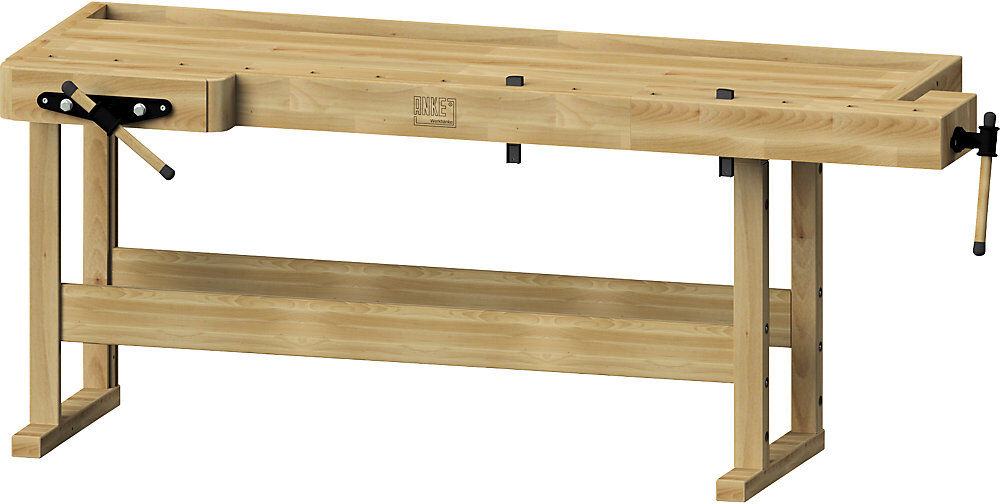 Profi-Schreiner-Hobelbank, schwere Ausführung, Breite x Tiefe x Höhe 2220 x 850 x 900 mm ANKE