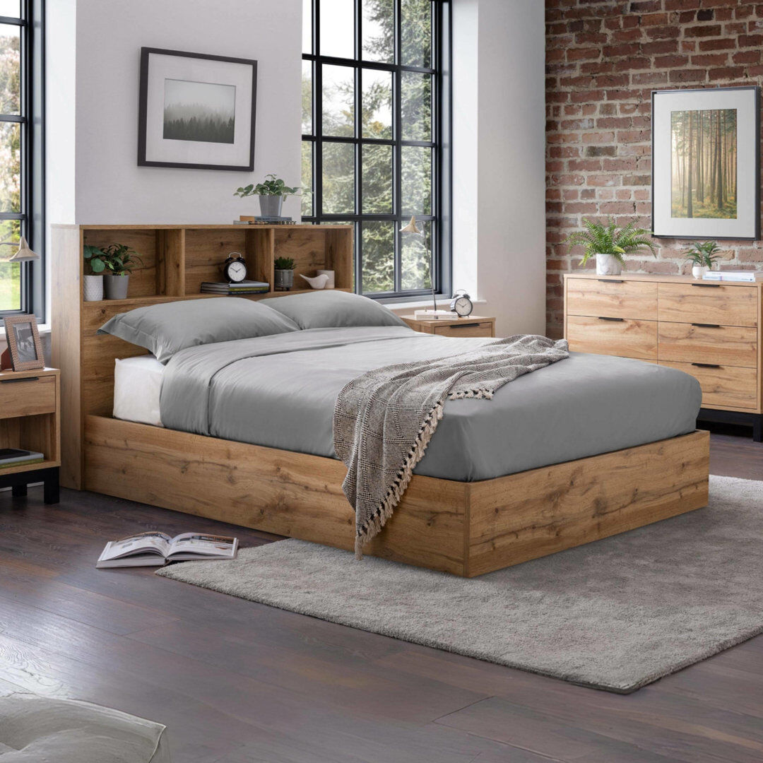 Alpen Home Baehr Bed Oak Double (4'6)