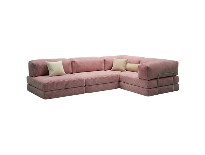 Bettsofa Kanyon Rosa 100% RIBBED PLUSH FABRIC B 300 T 100 cm - Bettsofa