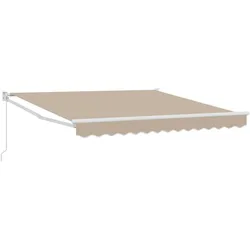 vidaXL Manuelle Einziehbare Markise Beige 300x250 cm