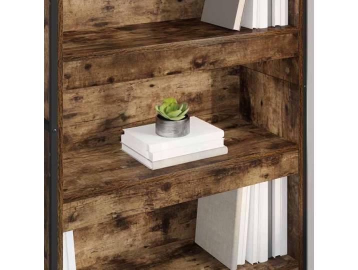 (Vente Chaude)Bibliothèque - CLOUD - Cabinet/Placard pour livres - 2 pcs Chêne Fumé 80x30x155 cm 7874366