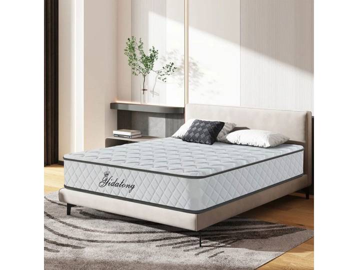 Matelas 140x190 cm Très épais 28 cm - Durable Ressorts + Mousse Mémoire 7 Zones Sommeil Ergonomique Oeko-TEX
