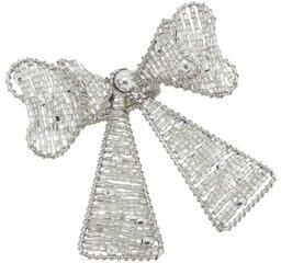 Saro Lifestyle Beaded Bow Napkin Ring (Set of 4)
