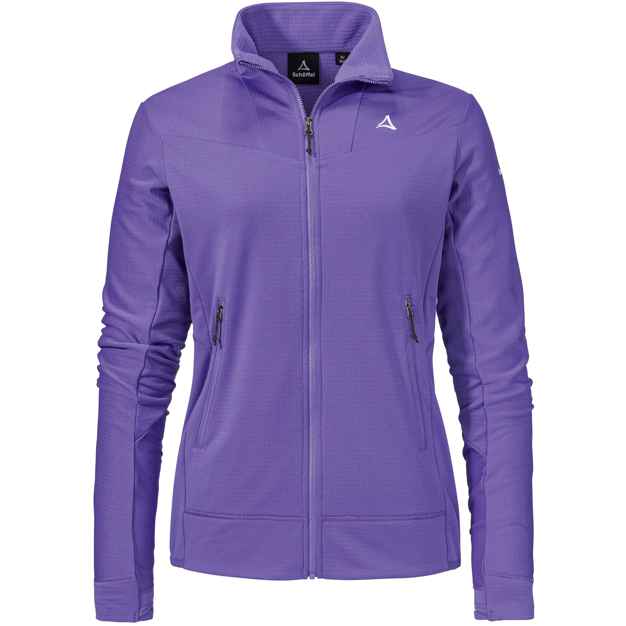 Schöffel Style Blaueis Damen Fleecejacke lila Größe XS Camping Elastisch