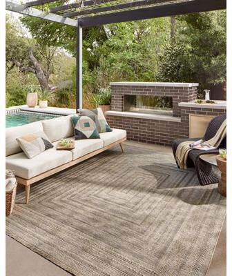 Alexander Home Dana Indoor / Outdoor Farmhouse Area Rug