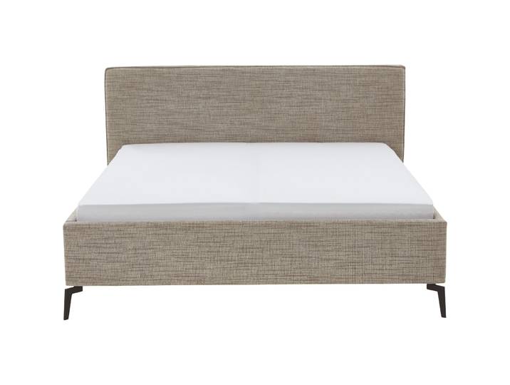 Gepolstertes Bett Lina Stoff Toffee 160 x 200 cm - Material: Polyester - Bett
