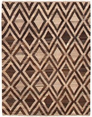 Ecarpetgallery "Sivas Brown, Tan Kilim 6'1"" x 8'1"" - 6'1 x 8'1"