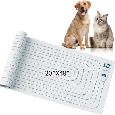 Inspired Finds Rechargeable Pet Training Mat With 3 Training Modes For Sofa & Furniture Protection 19.88x47.83in