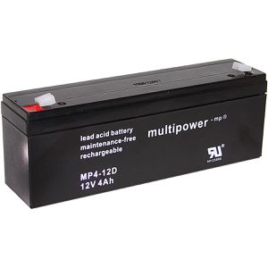 Multipower AGM-Batterie MP4-12D, 12 V, 4 Ah, Faston 4,8 mm Anschluss