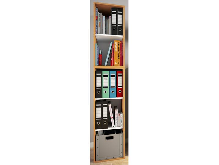 Aktenregal Spanplatte, melaminbeschichtet Holz/Buche Dekor 35 x 183cm