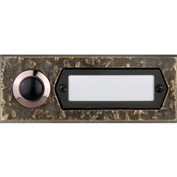 Grothe 55511 Klingeltaster mit Namensschild Bronze