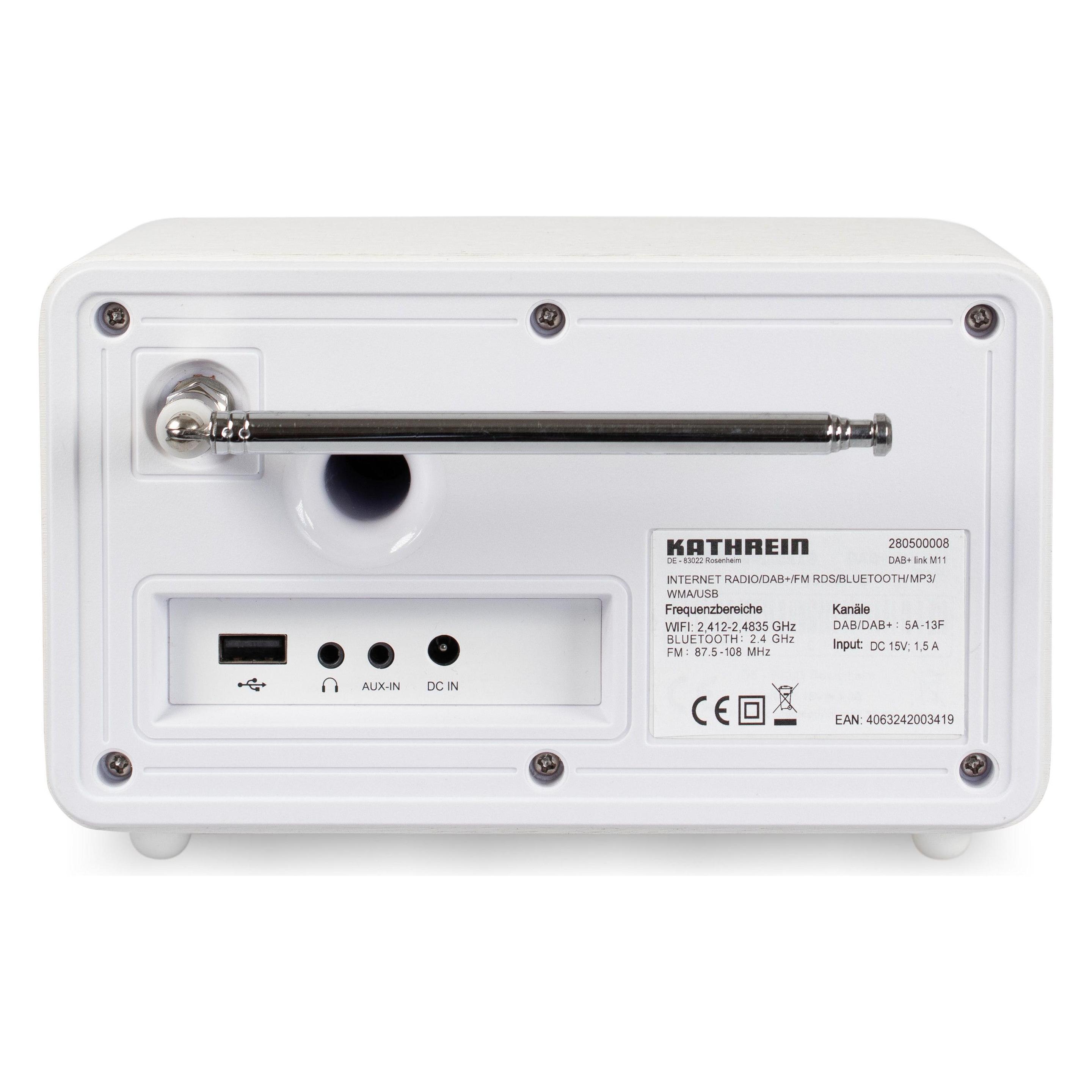 Kathrein DAB+ link M11 (DAB+, FM, Internetradio, Bluetooth, WLAN) (8280508)