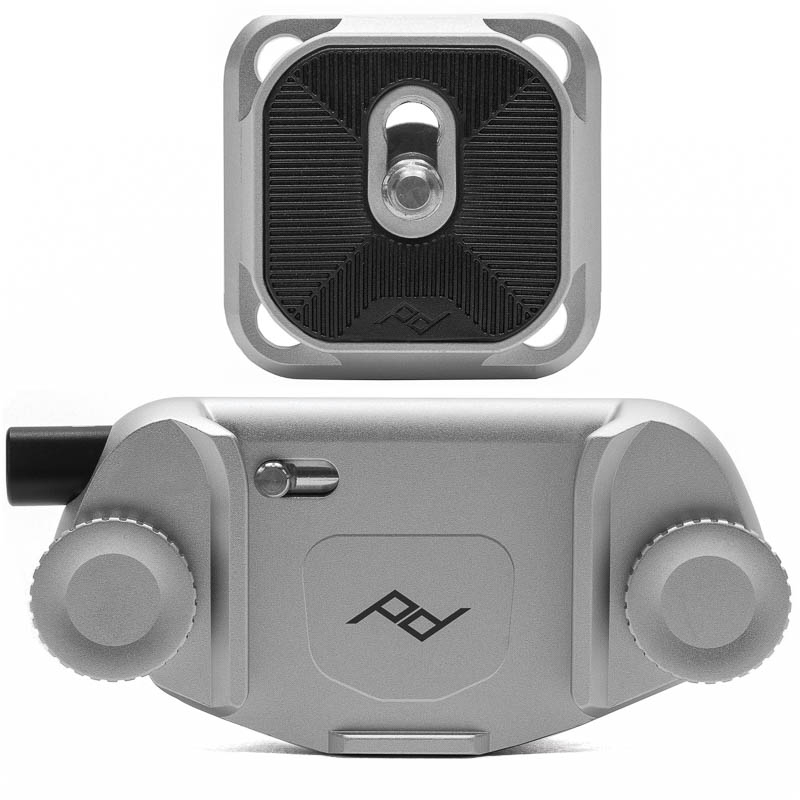 Peak Design Capture Clip v3 inkl. Standard Plate - Silver (Silber) - Kameraclip