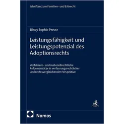 LeistungsfähigkeitundLeistungspotenzialdesAdoptionsrechts, Fachbücher von Binay Sophie Presse