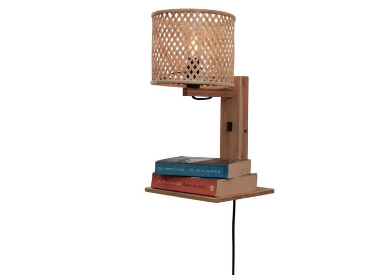 Applique bambou naturel, h. 25cm