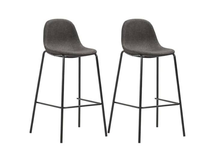 3-Teiliges Barmöbel Set, Stoff, Dunkelgrau MDF-Tischplatte, Stahlrahmen, Ergonomische Sitzfläche, für Haus & Garten, 110 Kg In der Sitzfläche