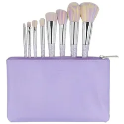 Ilu, Schminkpinsel, Basic Set 8 Makeup Brushes with Unicorn Pastel Bag (Set)