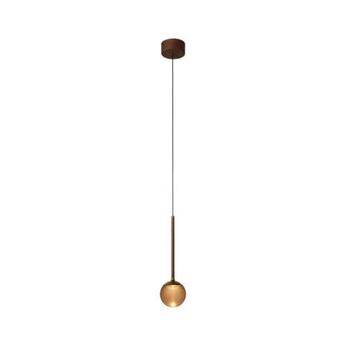 Lucide Calina Dimbare LED Hanglamp - Koffie - Ø 9,9 cm