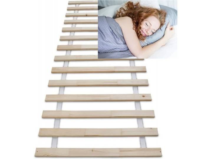 Sommier à lattes sans cadre - BB LOISIR - 140x200cm - 23 lattes en bois massif