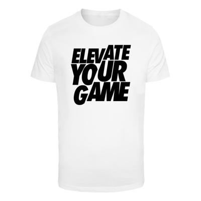 T-Shirt MISTERTEE "MisterTee Herren Elevate Your Game", Herren, Gr. M, weiß, 100% Baumwolle, bedruckt, normal, Rundhals, Shirts T-Shirt