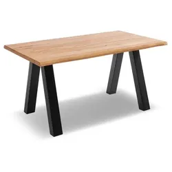 Portobello Esstisch Denver 140 x 90 cm Holz Braun Eiche