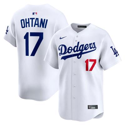 Footballtrikot NIKE "Nike Trikot Los Angeles Dodgers Nike Ltd Home Jersey Ohtani 17", Herren, Gr. M, weiß (mehrfarbig), 100% Polyester, Trikots