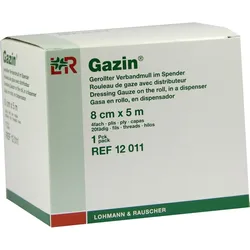 Gazin Verbandmull Gerollt Im Spender 8cmx5M 1 ST