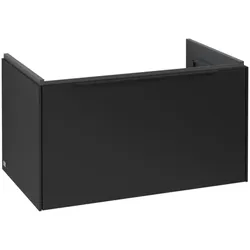 Villeroy und Boch Subway 3.0 Waschtisch-Unterschrank C57301VL 77,2x42,9x47,8cm, ohne LED/Griff Volcano black, volcano black