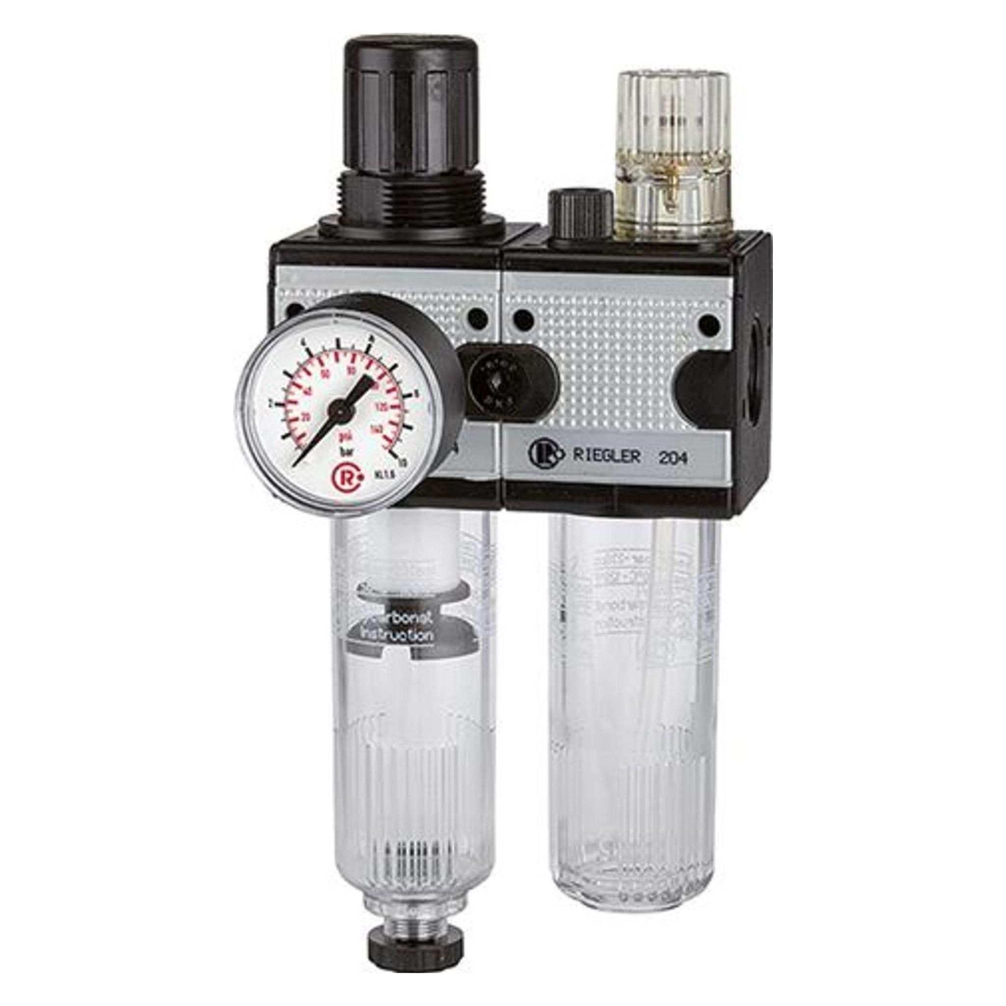 Riegler Wartungseinheit MULTIFIX Gewinde G 1 " halbautomatisch BG V 2-tlg. 10500 l/min Breite 200 mm (100570)