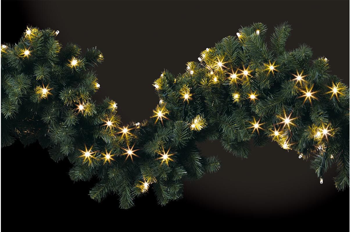 STT LED Dekofigur "LED Green Garland 160", grün, Ø 25cm, Leuchten, LED Dekofigur grün Ø 25cm