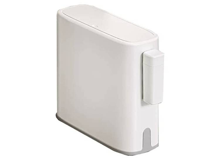 OIFAODAO Mülltonnen， Kleiner schmaler Komposteimer Küche Bad Schlafzimmer Büro Waschküche(15L)
