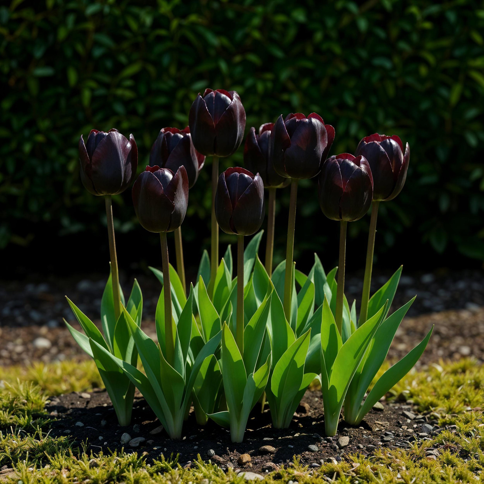 Exotenherz Tulipa Triumph Black Tulp, zwart, 12 stuks
