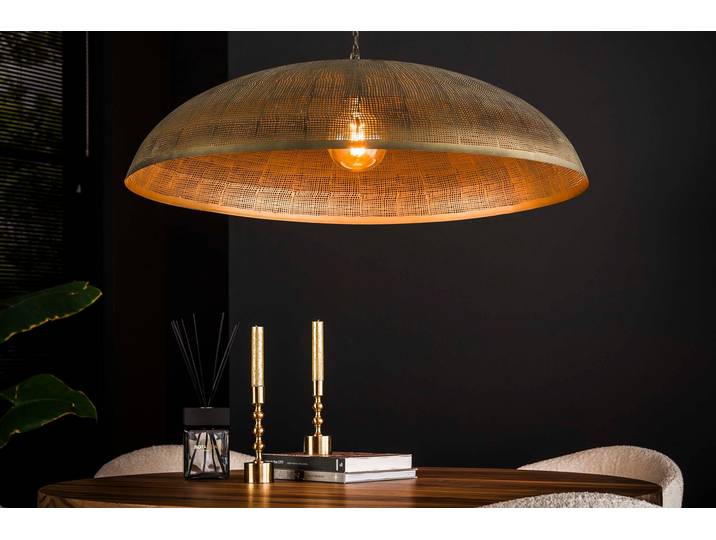 Pendelleuchte „Helia“ – Mit antiker Bronzeoberfläche aus Metall - Antikbronze - Luxusbetten24