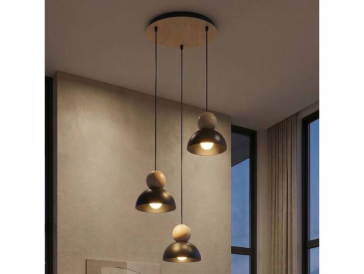 Suspension Kaki Type D 41 x 140 x 41cm Noir/Noir Matériau : Métal, Bois massif Surface en bois : Enduit Surface en métal : Enduit par poudrage
