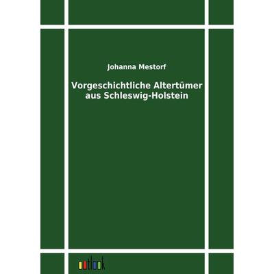 Vorgeschichtliche Altertümer aus Schleswig-Holstein, Taschenbuch von Johanna Mestorf, Outlook, 978-3-86403-188-5