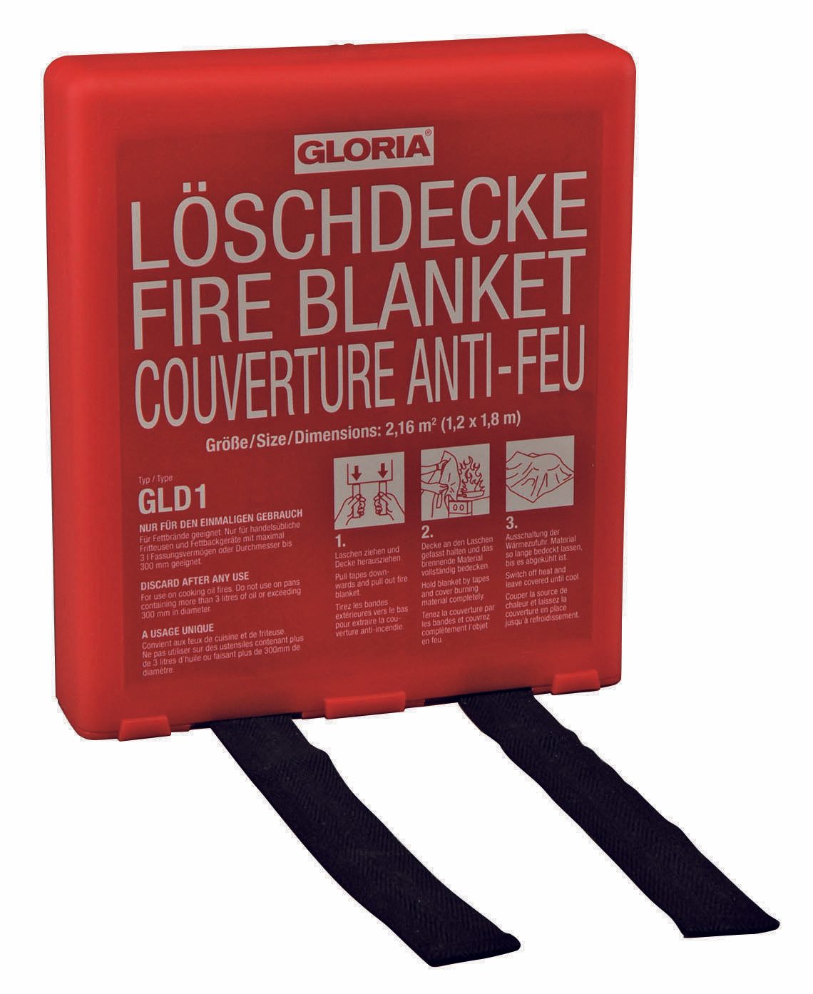 GLORIA Feuerlöschdecke Glasfasergewebe 002515.1218
