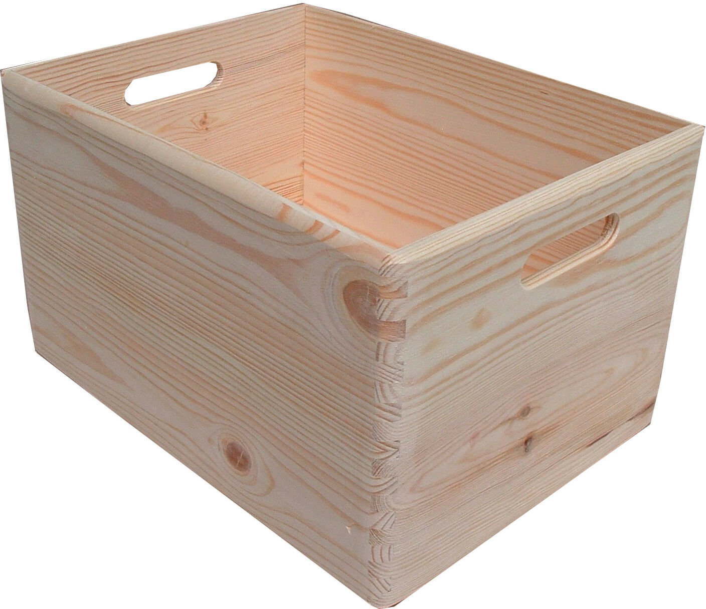 giordanoshop Contenitore Box Salvaspazio Sovrapponibile 40x30x23 cm in Legno di Pino Naturale...